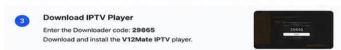 Download IPTV player using Downloader app on Firestick