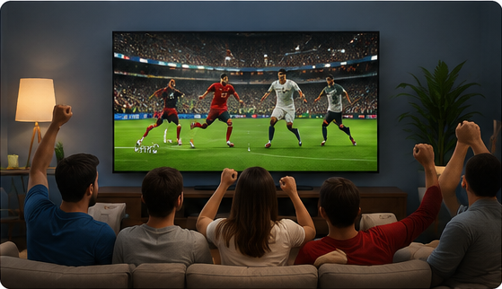 IPTV sports streaming in Canada for football fans watching live matches at home