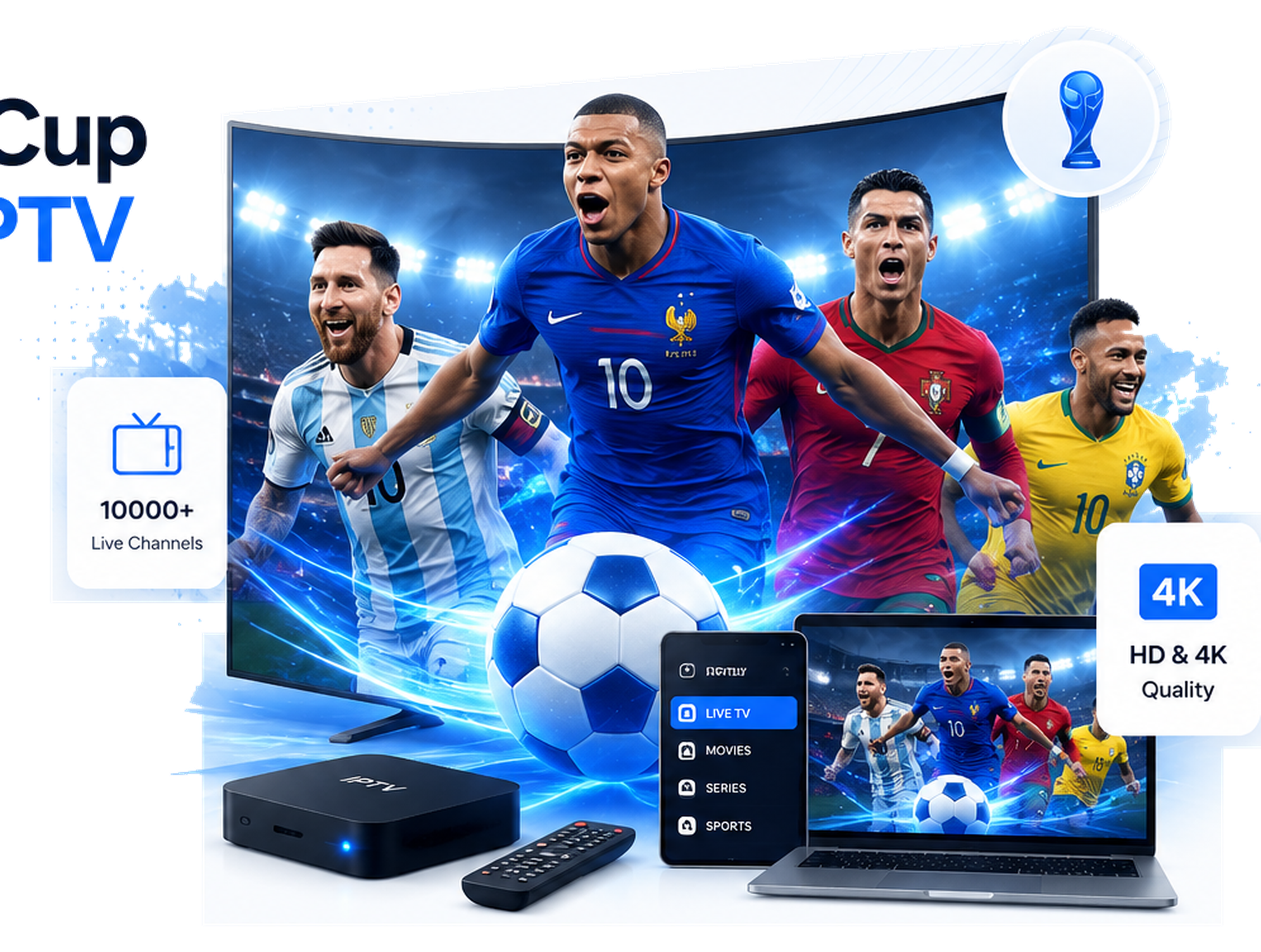 Watch World Cup Canada with IPTV free trial on TV, laptop, phone and IPTV box