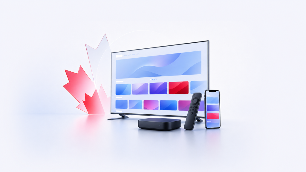 IPTV Canada streaming service on Smart TV and mobile devices