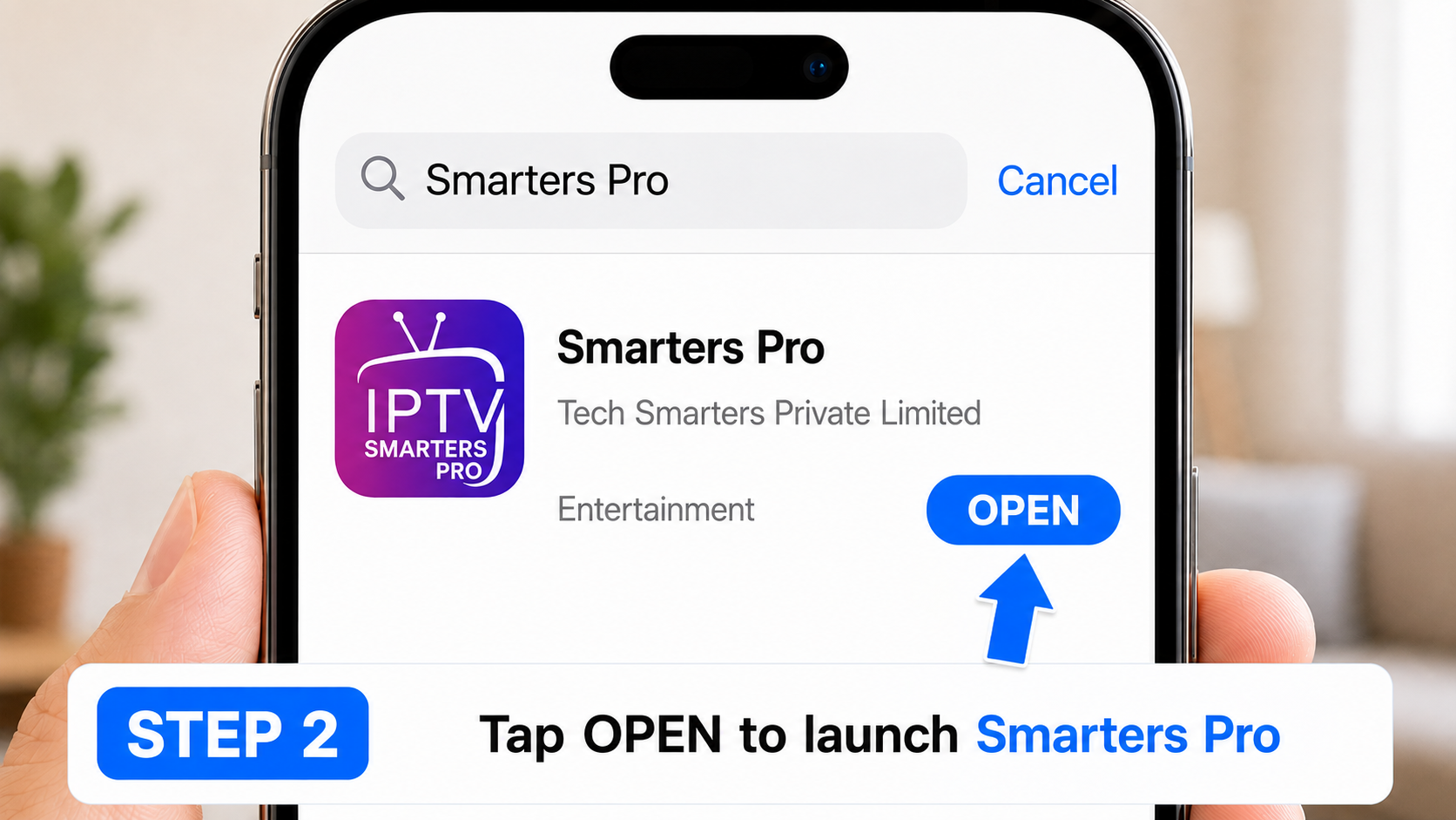 Apple Step 2: Open Smarters Pro after installation