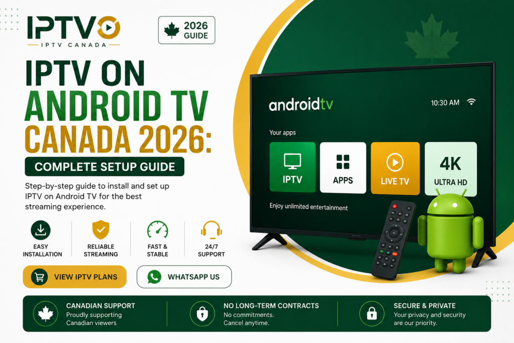 IPTV on Android TV Canada 2026 setup guide