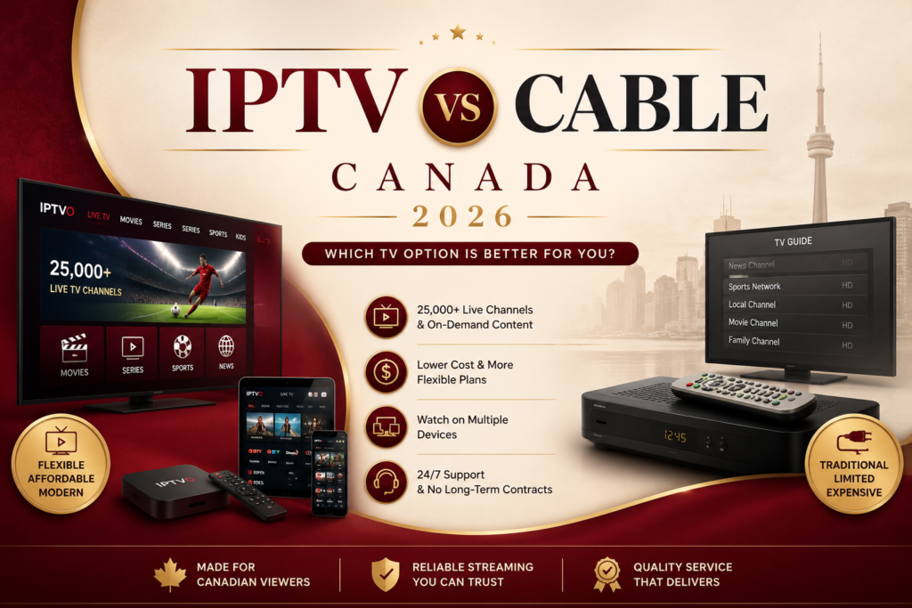 IPTV vs Cable Canada 2026 comparison guide