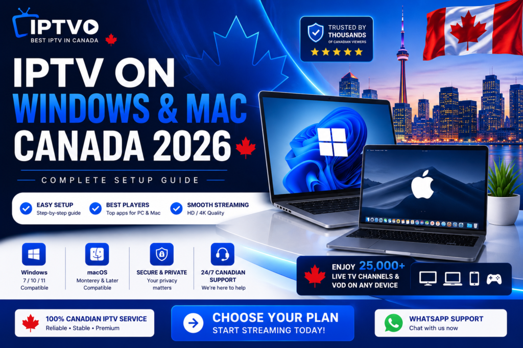 IPTV on Windows Canada 2026 Windows and Mac complete setup guide