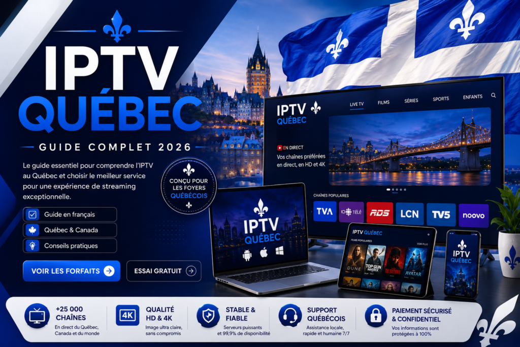 IPTV Québec 2026 guide complet pour choisir un service IPTV au Québec