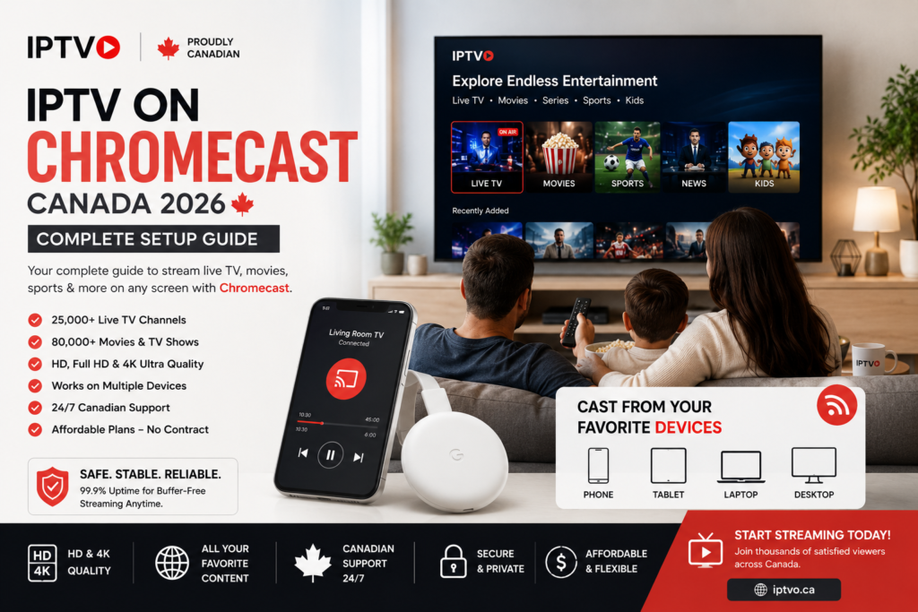 IPTV on Chromecast Canada 2026 – complete Chromecast setup guide